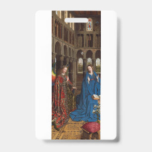 Annunciation by Jan van Eyck ID Badge