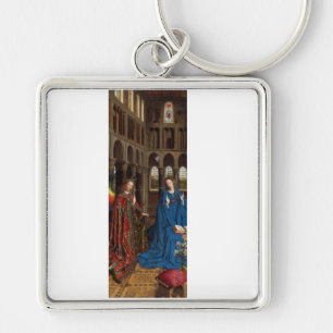 Annunciation by Jan van Eyck Key Ring