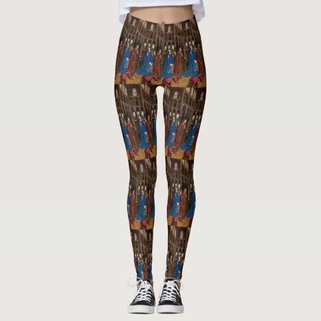 Annunciation by Jan van Eyck Leggings (Front)