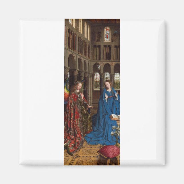 Annunciation by Jan van Eyck Magnet (Front)