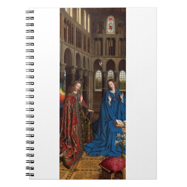 Annunciation by Jan van Eyck Notebook (Front)
