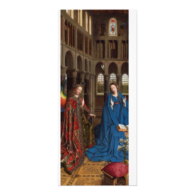 Annunciation by Jan van Eyck Rack Card (Front)