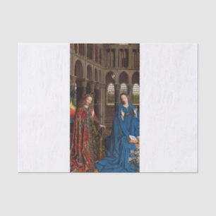 Annunciation by Jan van Eyck Tissue Paper