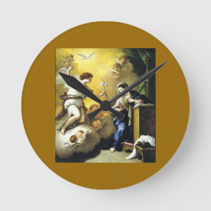 Annunciation by Paolo de Matteis, 1712. Round Clock