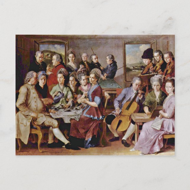 Annunciation  By Pontormo Jacopo Postcard (Front)