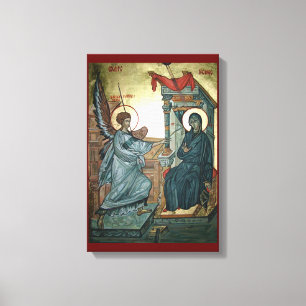 Annunciation Icon Canvas Print