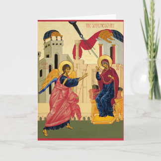 Annunciation Icon Greeting Card