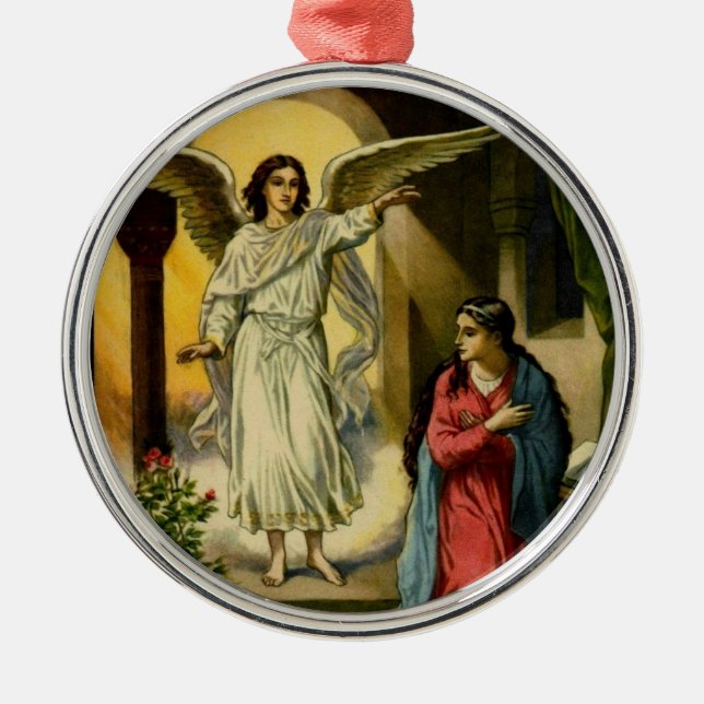 Annunciation Metal Tree Decoration (Front)