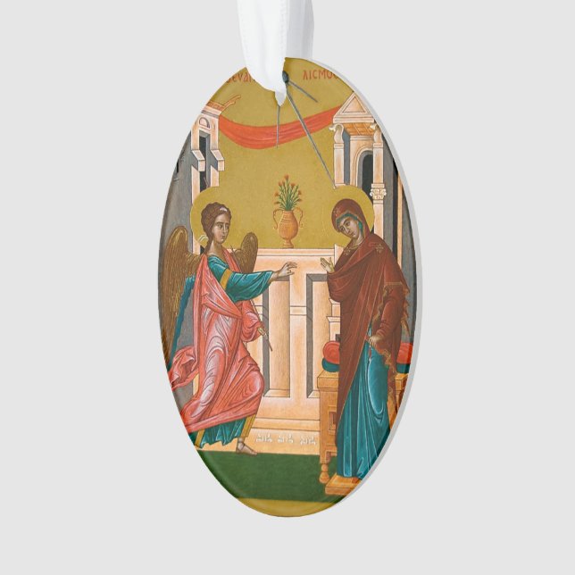 Annunciation of the Theotokos Ornament (Front)