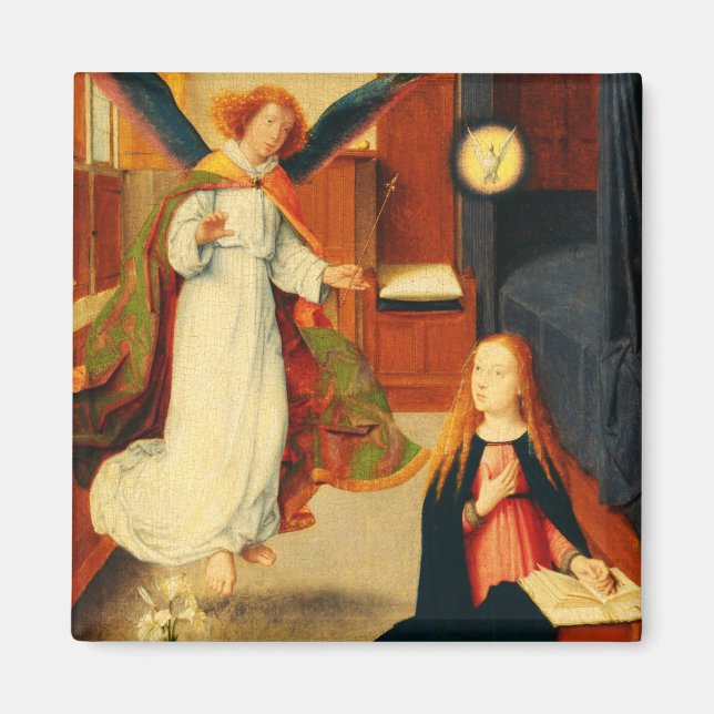 Annunciation of Virgin Mary by Gerard David Magnet (Front)