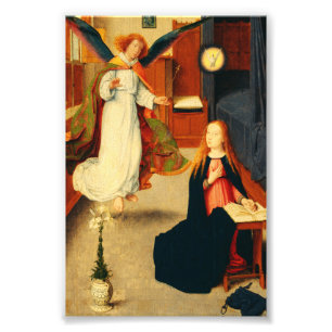 Annunciation of Virgin Mary by Gerard David Photo Print