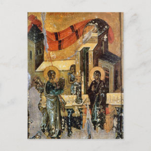 Annunciation Orthodox Christian Byzantine Icon  Postcard