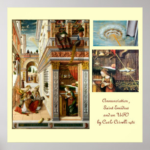 Annunciation ,Saint Emidius and an UFO Poster