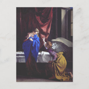 Annunciation to the Blessed Virgin Mary by Orazio  Postcard