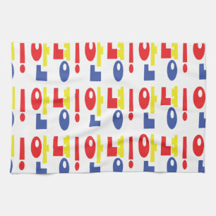 Annyeong! Korean Hi / Hello 안녕 Hangul Language Tea Towel
