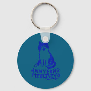 Annyeongmeowseyo K-drama Funny Cat Lovers  Key Ring