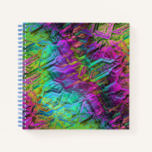 anodised rainbow titanium : notebook