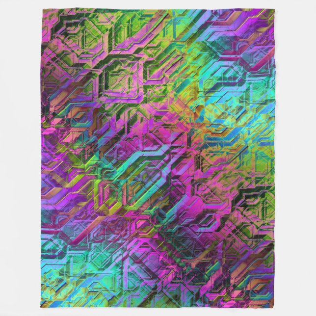 anodised titanium : fleece blanket (Front)
