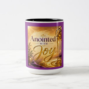 Anointed With Joy Two-Tone Coffee Mug