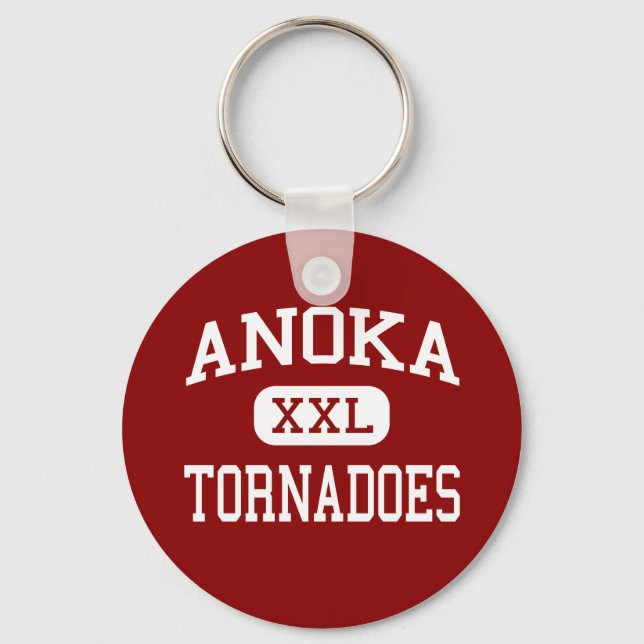 Anoka - Tornadoes - High School - Anoka Minnesota Key Ring (Front)