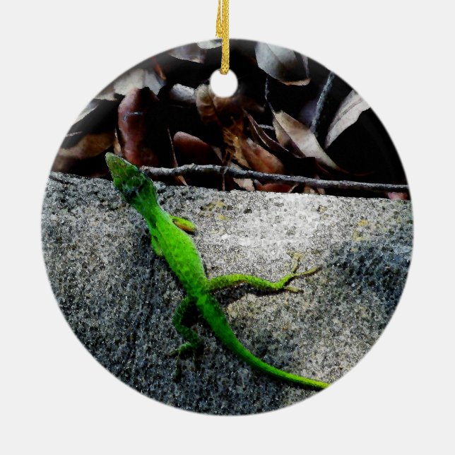 Anole 6704  ceramic tree decoration (Back)