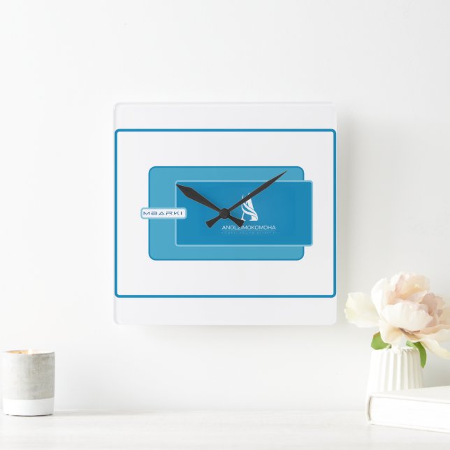 ANOLZIMOKOMOHA  SQUARE WALL CLOCK (Home)