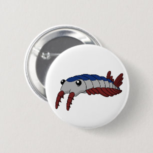 Anomalocaris- Prehistoric Animal 6 Cm Round Badge