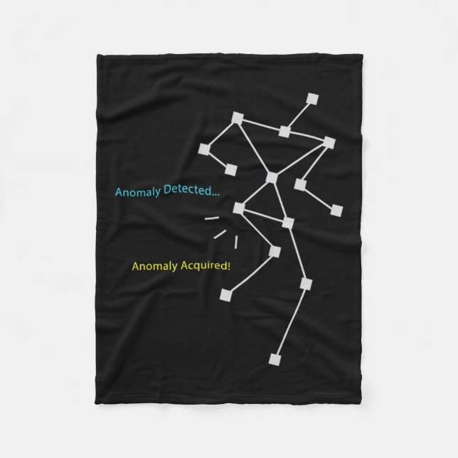 Anomaly Detected Sls Ghost Hunting - Funny Paranor Fleece Blanket (Front)