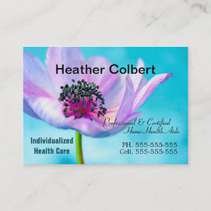 Anome Floral Caregiver Professional Business Card