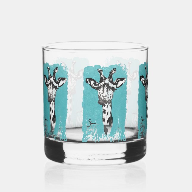 Anonimal 2 variation whiskey glass (Front)