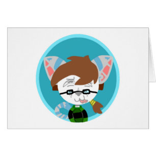 AnonoCat Blank Note Card