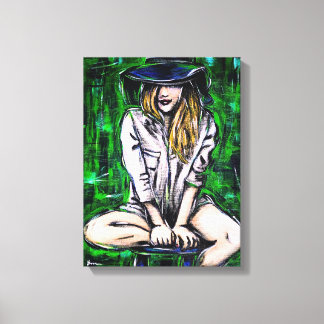 Anonymity 3 | Contemporary Female Portrait Canvas Print