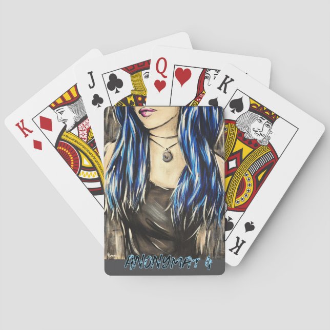 Anonymity 4 playing cards (Back)