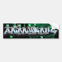 Anonymous Graffiti Bumper Sticker