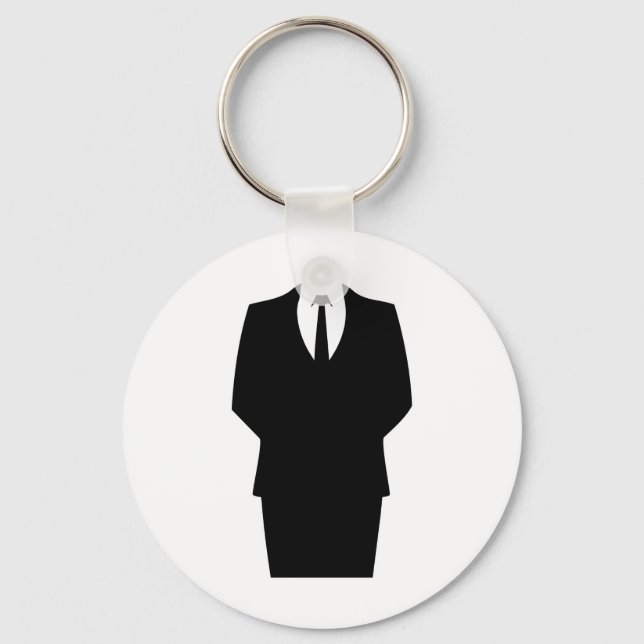 anonymous icon internet 4chan SA Key Ring (Front)