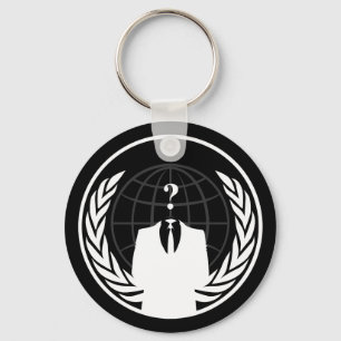 Anonymous International Black Keychain