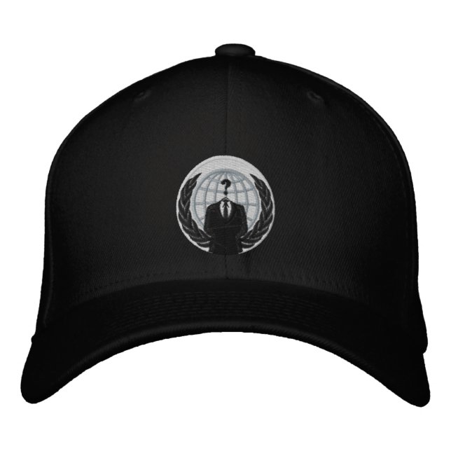 Anonymous logo embroidered hat (Front)
