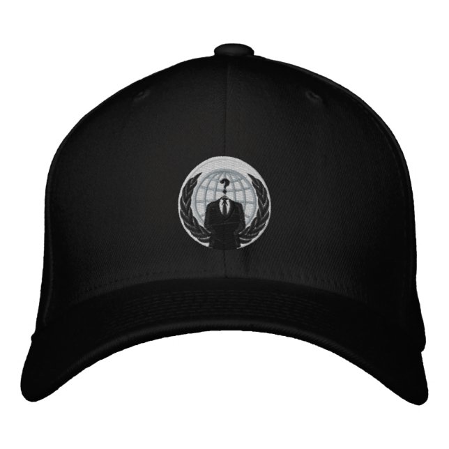 anonymous logo embroidered hat (Front)
