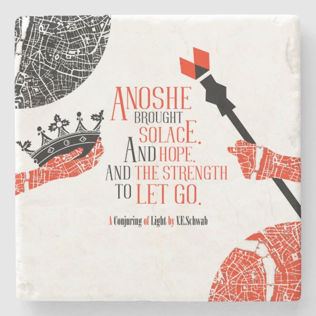 Anoshe marble coaster (Front)