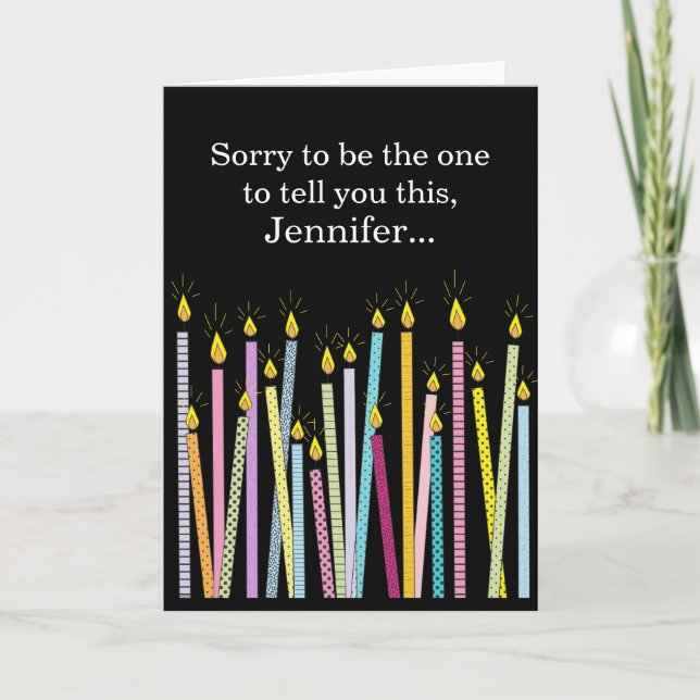 Another Birthday Getting Old Personalised Birthday Card (Front)