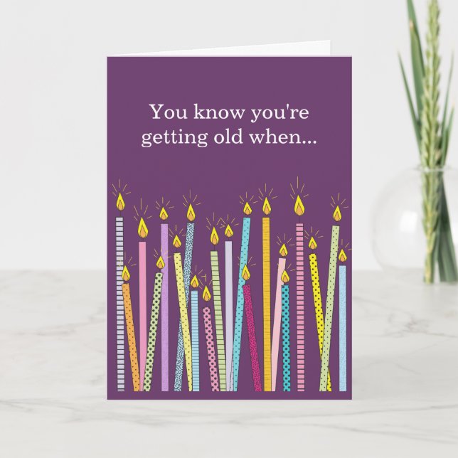 Another Birthday, Too Many Candles Card (Front)