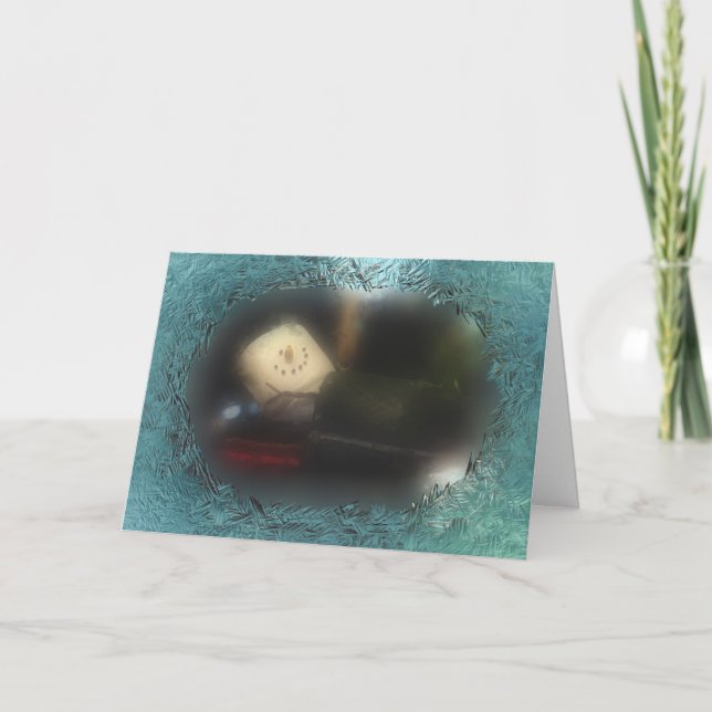 Another Blue S'Mores Sleeping Bag Holiday Card (Front)