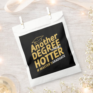Another Degree Hotter Master's Degree Graduation Favour Bags