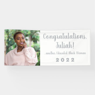 Another Educated Black Woman 2022 Graduation Photo Banner