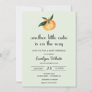 Another little cutie is on the way Baby Sprinkle Invitation