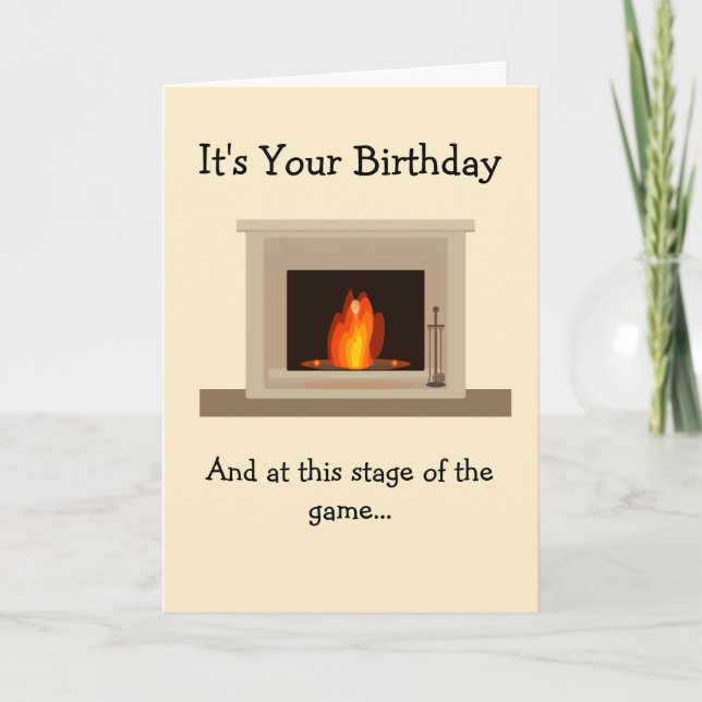 Another Log on the Fire Card (Front)