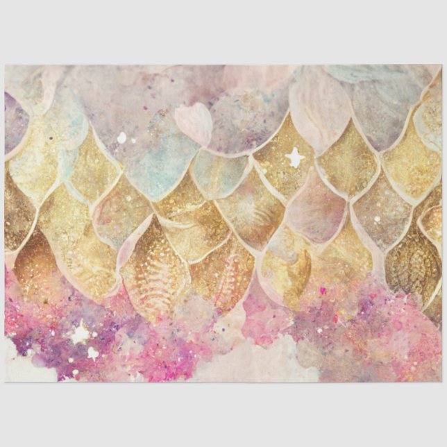 Another Mermaid Galaxy Series Design 2 Tissue Paper (Front)