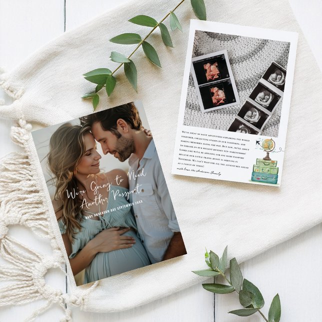 Another Passport Travel Themed | Photo Pregnancy Announcement (Creator Uploaded)