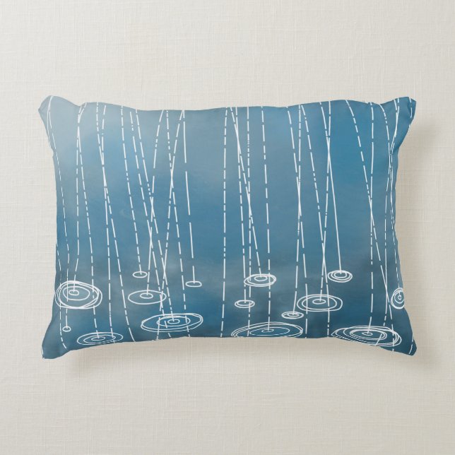 Another Rainy Day Weather Painting Decorative Cushion (Front)