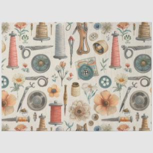 Another Sewing Junk Journal Series Design #1 Tissue Paper